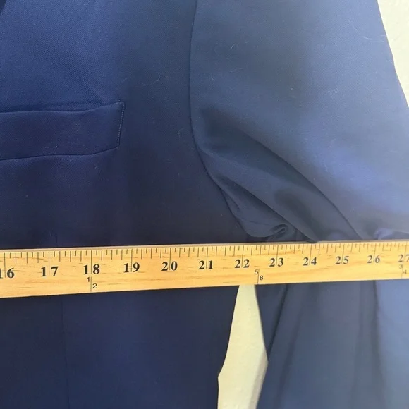 Coppley 1883 Blazer Men’s 46W36T BlueLoro Piana Super 130 2 Button Sport Coat